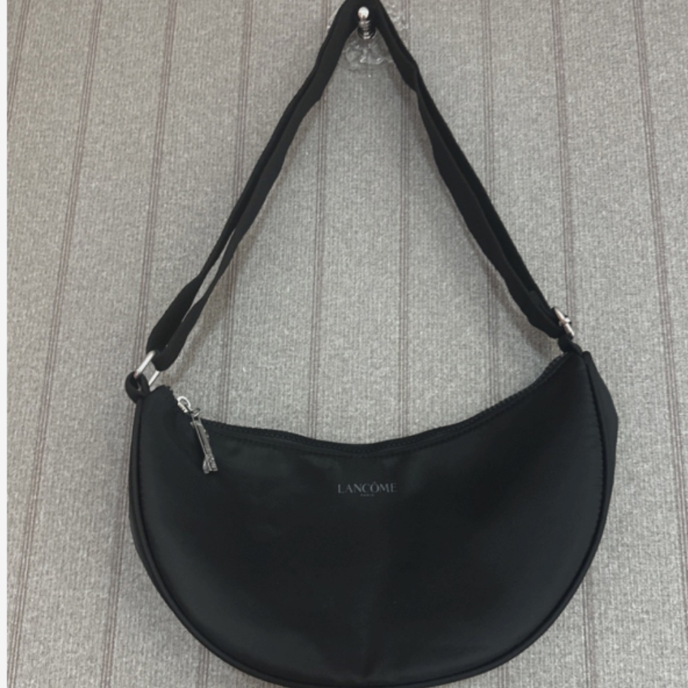 Lancome Nylon handbag with adjustable straps Black New